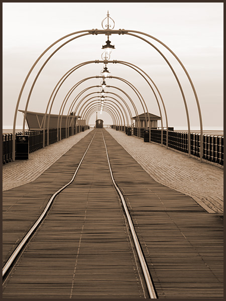 Southport Pier in Sepia