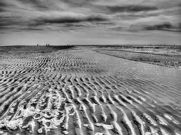 Formby Beach in Monochrome