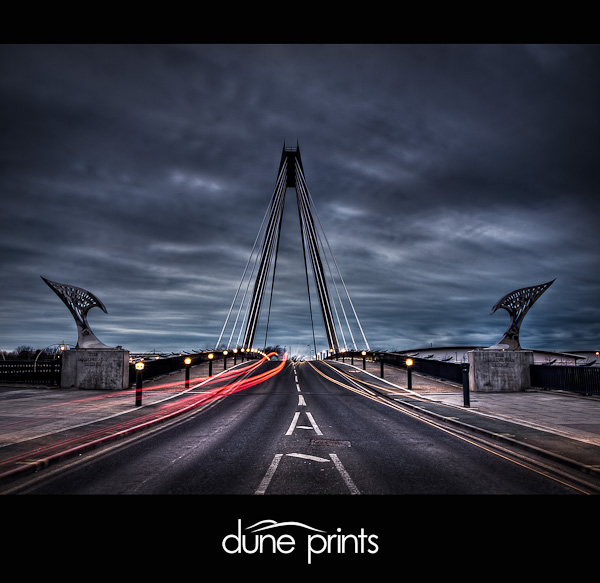 Southport Marine Way Bridge at Night